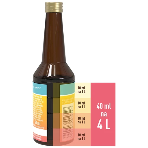 Citrinų ir aviečių skonio esencija – 40 ml, skirta 4 l - 5