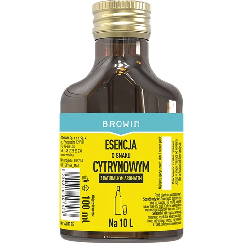 Citrinų skonio esencija su natūraliu aromatu, skirta 10 L - 100 ml