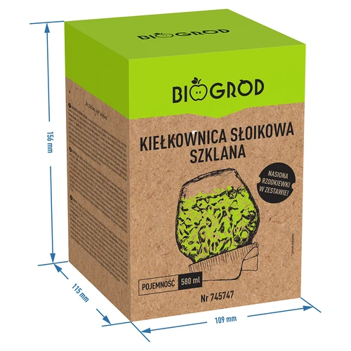 Daiginimo stiklainis „Twist-off“ su ridikų sėklomis - 7