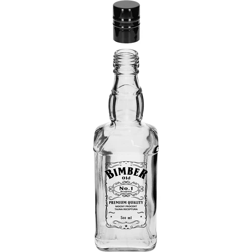 Butelis Daniels 500 ml su užsukamu kamšteliu, užrašas „Bimber OLD“, 1 vnt. - 2