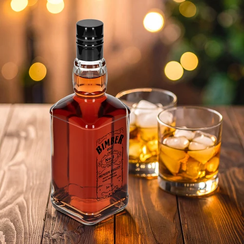 Butelis Daniels 500 ml su užsukamu kamšteliu, užrašas „Bimber OLD“, 1 vnt. - 7