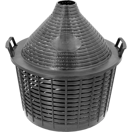 Demižonas 25 L plastikiniame krepšyje - 3