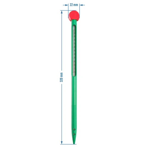Dirvožemio termometras (nuo 0 °C iki +100 °C) 32 cm - 3