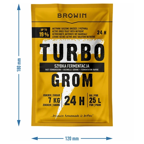 Distiliavimo mielės Turbo Grom 24h - 4