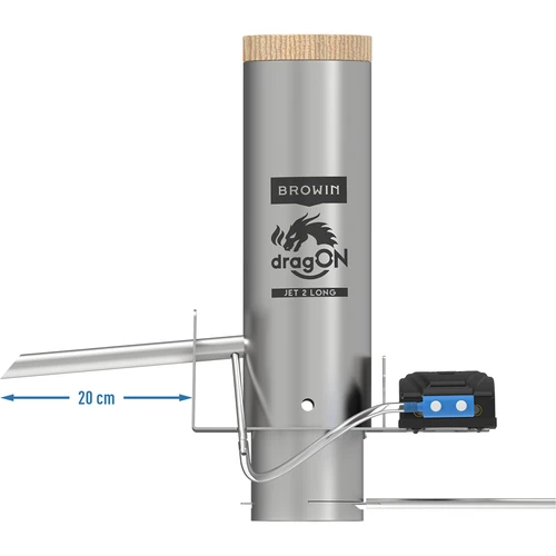 dragON rinkinys rūkyklai - elektriniai moduliai su skaitmeniniu valdikliu ir dūmų generatorius JET 2 LONG - 5