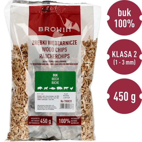 Drožlės rūkymui/grilinimui, buko, 450 g, II klasė - 3