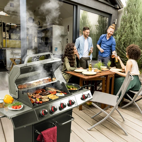 Dujinis grilis dragON BBQ101, 11,7 kW, juodai sidabrinis - 3