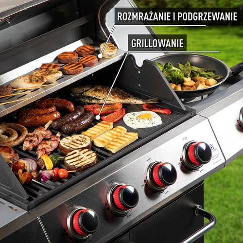 Dujinis grilis dragON BBQ101, 11,7 kW, juodai sidabrinis - 6