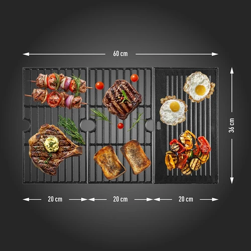 Dujinis grilis dragON BBQ101, 11,7 kW, juodai sidabrinis - 9