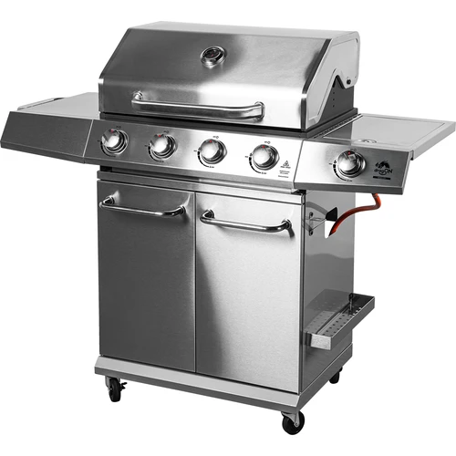 Dujinis grilis dragON BBQ201, 18,8 kW, sidabrinis