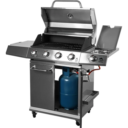 Dujinis grilis dragON BBQ201, 18,8 kW, sidabrinis - 2