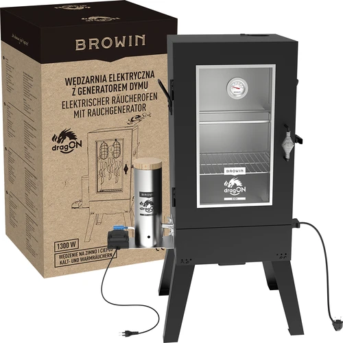 Elektrinė rūkykla dragON E101 su dūmų generatoriumi, 70 l - 11