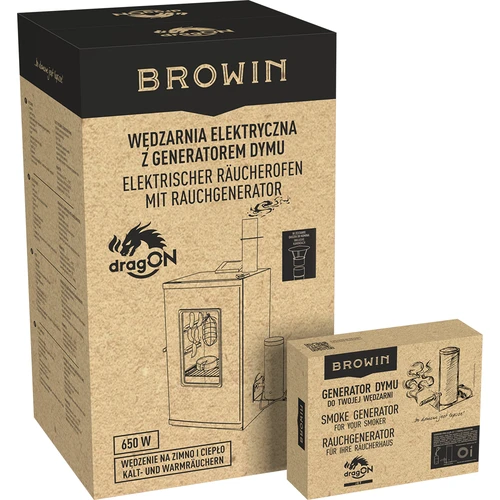Elektrinė rūkykla – dragON su dūmų generatoriumi, skaitmeninė, 65 l - 35