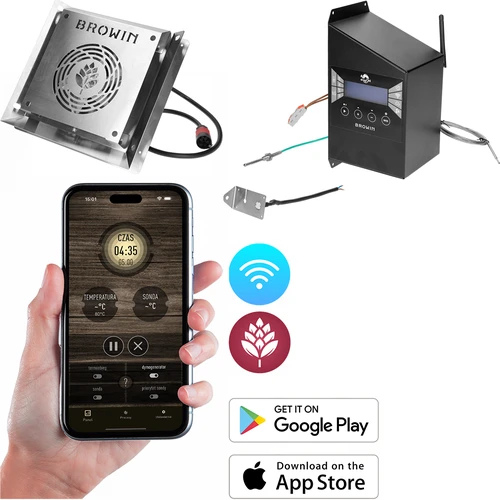 Elektrinių modulių rinkinys su Wi‑Fi valdikliu – dragON IQ 1,5 kW, skirtas sodo rūkyklėms