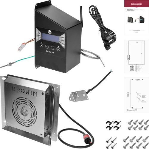 Elektrinių modulių rinkinys su Wi‑Fi valdikliu – dragON IQ 1,5 kW, skirtas sodo rūkyklėms - 2