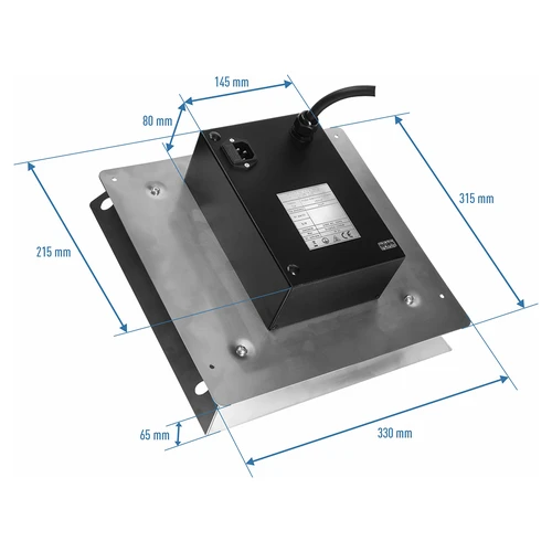 Elektrinių modulių rinkinys su Wi‑Fi valdikliu – dragON IQ 1,5 kW, skirtas sodo rūkyklėms - 6