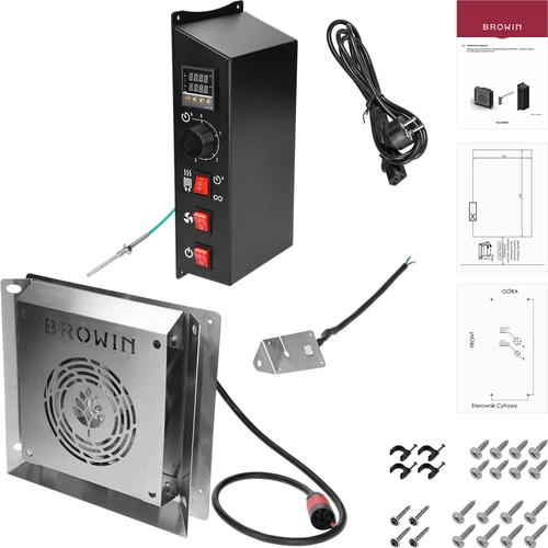 Elektrinių modulių su skaitmeniniu valdikliu rinkinys – dragON 1,5 kW, skirtas sodo rūkykloms - 2