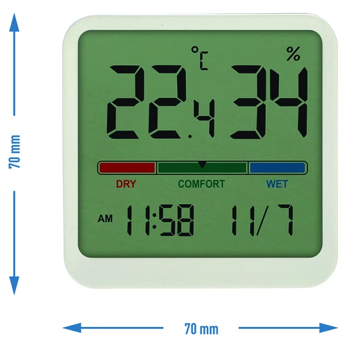 Elektroninis kambarinis termometras, baltas - 9