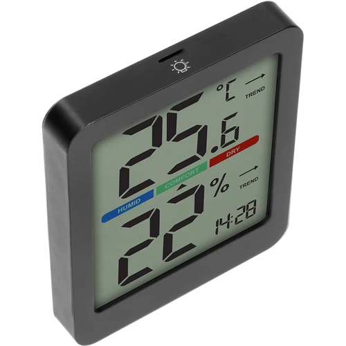 Elektroninis kambario termometras, juodas - 4