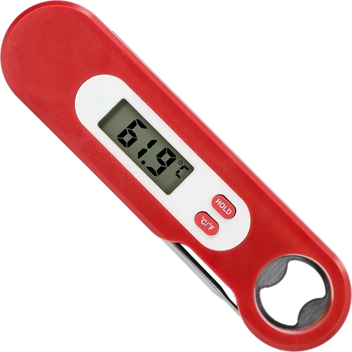 Elektroninis kulinarinis termometras su sulankstomu zondu (-50/+300℃), raudonas - 2