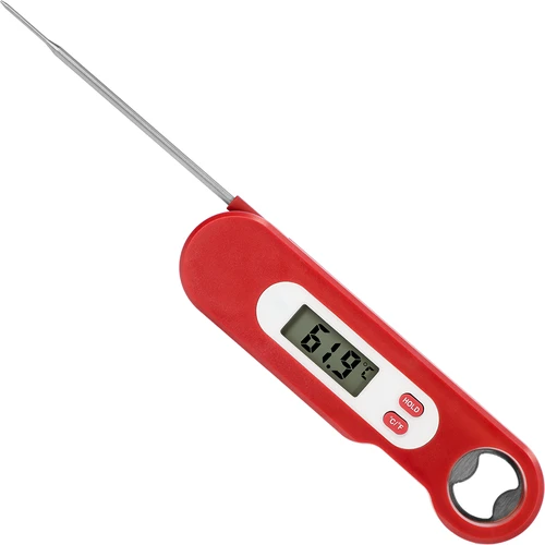 Elektroninis kulinarinis termometras su sulankstomu zondu (-50/+300℃), raudonas - 3