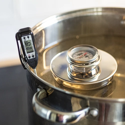 Elektroninis kulinarinis termometras (nuo -50 °C iki +300 °C) su dėklu, juodas - 3