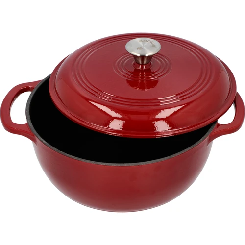 Emaliuotas ketaus puodas - bordo, 5,8L - 2