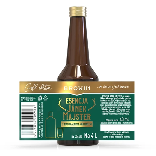 Esencija Jänek Majster, skirta 4 l, 40 ml - 6