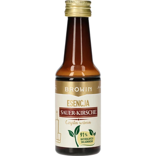 Esencija Sauer-Kirsche – Skaidri vyšnia, 40 ml, skirta 4 l - 2