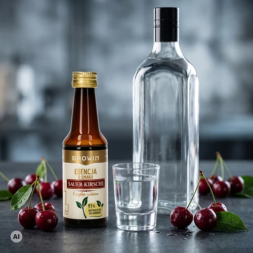 Esencija Sauer-Kirsche – Skaidri vyšnia, 40 ml, skirta 4 l - 9