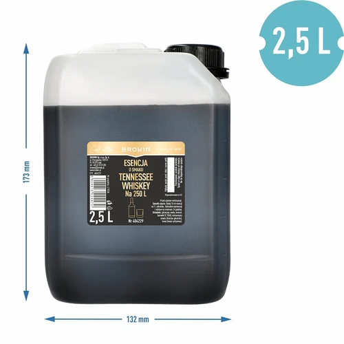 Tennessee viskio skonio esencija 2,5 l, skirta paruošti iki 250 l gėrimo - 3