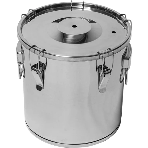 Fermentacijos ir distiliavimo indas - nerūdijančio plieno, 18 l, 5 užsegimų - 5