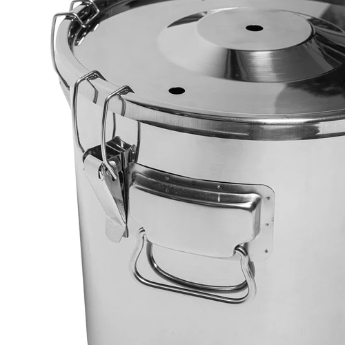 Fermentacijos ir distiliavimo indas - nerūdijančio plieno, 18 l, 5 užsegimų - 12