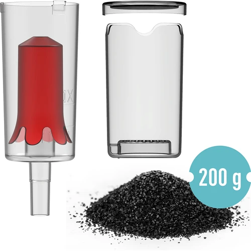 Fermentacijos kvapų sugėriklis + tylus fermentacijos vamzdelis + aktyvuota kokoso anglis 200 g - 2