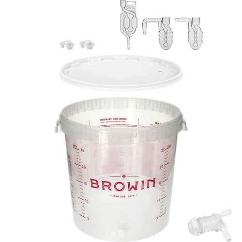 Fermentacijos talpa 30 l su spauda, kraneliu ir 3 vamzdeliais - 7
