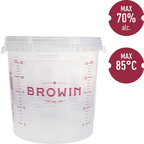 Fermentacinis indas 30 l su spauda ir 2 fermentacijos vamzdeliais - 10