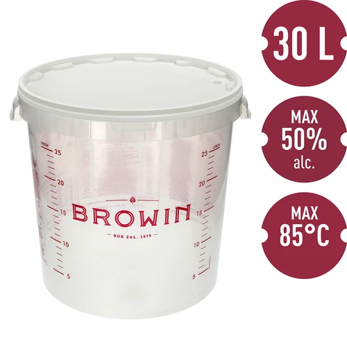 Fermentavimo indas 30 l su spauda ir 3 vamzdeliais - 10