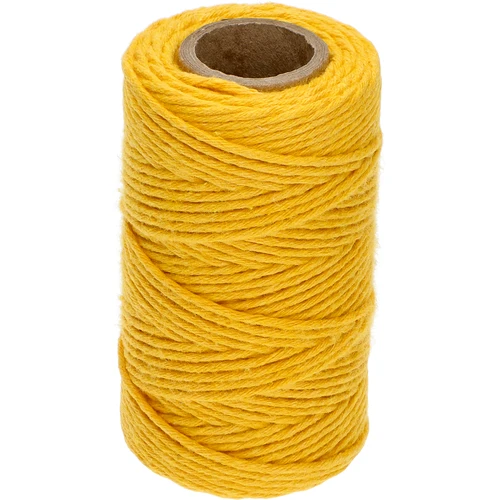 Geltona medvilninė virvelė 2 mm/55 m/100 g