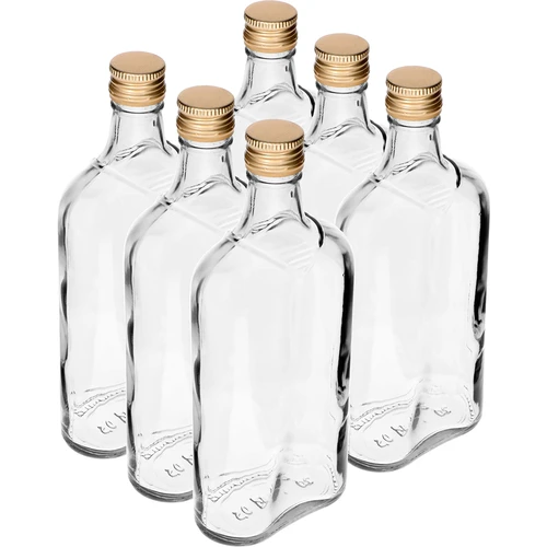 Gertuvės formos butelis 500 ml su užsukamu kamšteliu, 6 vnt. - 9