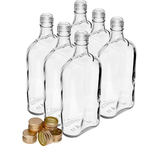 Gertuvės formos butelis 500 ml su užsukamu kamšteliu, 6 vnt. - 10