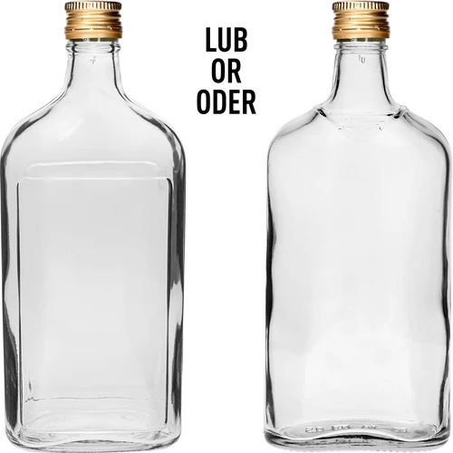 Gertuvės formos butelis 500 ml su užsukamu kamšteliu, 6 vnt. - 2