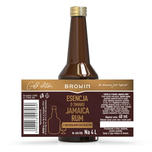 Gold esencija Jamaikos romo skonio, skirta 4 L, 40 ml - 5