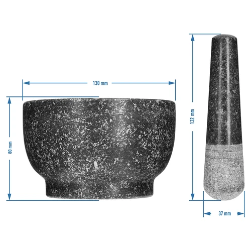 Granitinė virtuvinė grūstuvė su grūstuvu - 8