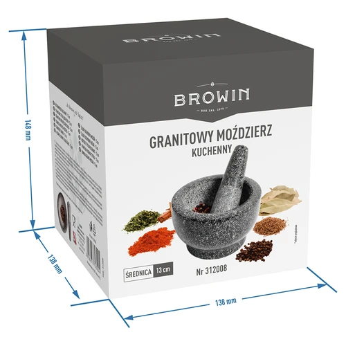 Granitinė virtuvinė grūstuvė su grūstuvu - 9