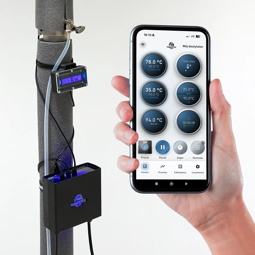 hawkSTILL Wi-Fi IQ rinkinys – distiliavimo termometras su Wi-Fi ir ekranu - 5