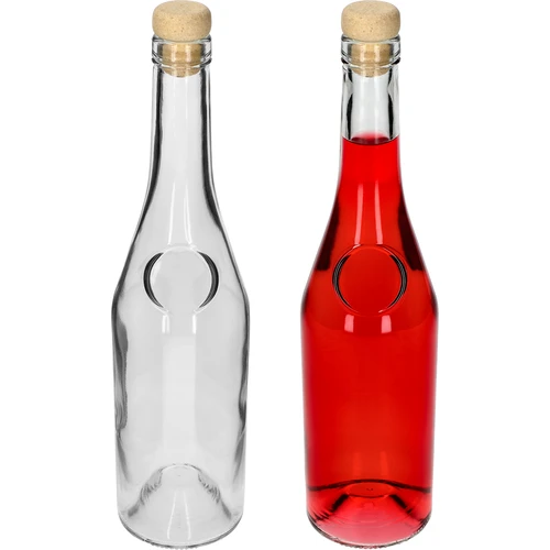 Herbowa 500 ml butelis su grybuko formos kamščiu, 1 vnt. - 3