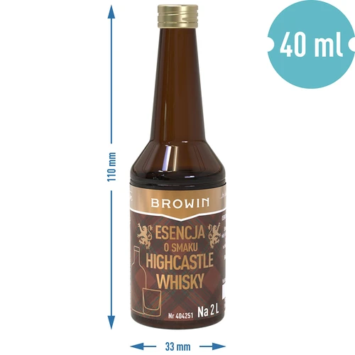 Highcastle Whisky skonio esencija, skirta 2 l – 40 ml - 7