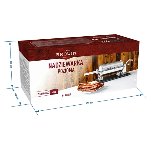 Horizontalus dešrų kimštuvas 5 kg - 11