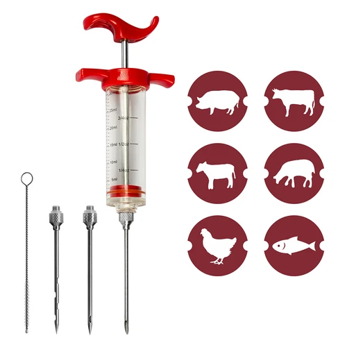Injekcinis švirkštas 30ml + 3 adatos + valymo šepetėlis - 8