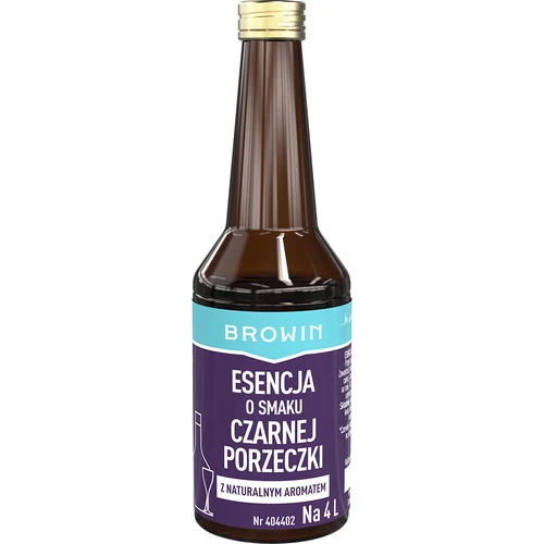 Juodųjų serbentų skonio esencija su natūraliu aromatu, skirta 4 l – 40 ml